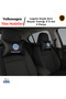 Volkswagen Logo Black Leather Neck Pillow Set of 2 – Car Seat Neck Support Cushion
