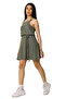Beli Belt Detailed Dress Khaki - Green - 4