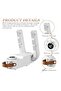 Shoe dryer with sterilization function, timer, temperature protection, 150W, white