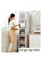 4 Tier Multifunctional Kitchen & Bathroom Ultra-Narrow Bathroom Gap Storage Cabinet Rack - 3