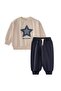 Sweatshirt Set 1-7 Years Old Ecru Navy Blue - 2