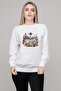 Return of the Jedi Printed White Women's Knitted Sweatshirt Long Sleeve