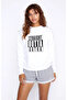 Pubg Pubg Straight Outta Gatka Printed White Women's Knitted Sweatshirt Long Sleeve