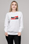 Pack Leader K9 Printed White Women's Knitted Sweatshirt Long Sleeve