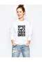 Pubg Pubg Winner Tava Tavuk Printed White Women's Knitted Sweatshirt Long Sleeve
