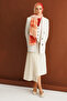 Salmon Pure Pattern Hebei Silk Shawl - 6