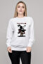 Anime Dragon Ball Printed White Women's Knitted Sweatshirt Long Sleeve