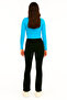 Cotton Stretch Fabric Wide Leg Leggings 96% Cotton, 4% Lycra - 3