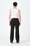 Very Loose Fit Wide Leg 4 Seasons Bitter Brown Men's Trousers - 5