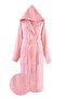 Cotton Velvet Hooded Unisex Bathrobe - 3