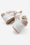 Lace-Up Women's Sneakers; White Nude - 5