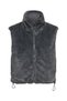 Women's Gray Onldana Faux Fur Rev.Waistcoat Otw Cc Vest 15348986-Blackened
