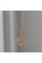 Sparkling Flower Multi-Colored Zircon Stone Thick Chain Necklace - 4