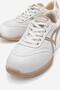 Lace-Up Women's Sneakers; White Nude - 3