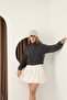 Grody.T Zippered Crop Thessaloniki Fabric Short Sweatshirt