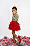 Sparkly Long Sleeve Snap-On Bodysuit and Layered Tulle Skirt Set - 2