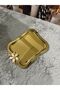 Single-Sided Gold 6-Piece Italian Large Wave-Shaped Serving Tray with Stainless Steel Daisy Accessories - 6