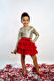 Sparkly Long Sleeve Snap-On Bodysuit and Layered Tulle Skirt Set