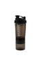 Smart Shaker Bottle Black – 500ml Dual Storage for Protein powder & Pills | Sports Drinks, Leakproof - 2