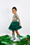 Sparkly Long Sleeve Snap-On Bodysuit and Layered Tulle Skirt Set - 2