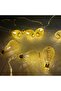 مصباح LED لرأس السنة الجديدة ثلاثي الأبعاد على شكل كمثرى، 10 مصابيح، 2 متر مع بطارية - 2
