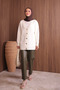 Women's V-Neck Bronze Buttoned Bearded Knitwear Cardigan 1142 - 4