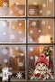 Cute Cat & Snowflakes Glass Ornament – Double-Sided Printing 100% Clear View – Cat Waiting for New Year - 3
