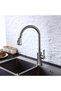 Kitchen Faucet with Pull-Out Spray, 2 Flow Modes, Brushed Gray