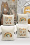 4-Piece Throw Pillow Cover Set Kids Baby Room Digital Printed