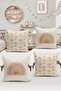 4-Piece Throw Pillow Cover Set Kids Baby Room Digital Printed