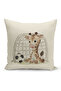 4-Piece Throw Pillow Cover Set Kids Baby Room Digital Printed - 3