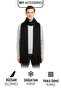 Black Knitwear Knitted Scarf Kaşkol Cotton Unisex - 2
