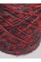Between Red and Black Angora, Bitter Coffee Viscose - Gold Glitter Wrapped Design Knitting Yarn (200 Gr.) - 4
