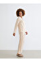 Shirt Collar Striped Women's Pajama Set - 2
