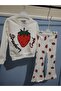 Girl's Suit with Strawberry Details - 3