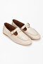 Lina Beige Loafer Ballet Flats