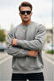 Men's Crew Neck Casual Grimelange Sweatshirt - 5