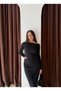 Asymmetric Design Baby Overlock Detail Skirt Suit - 4