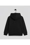 Unprinted Solid Black Hoodie - 4