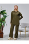 Needle Broken Detail Model Acrylic 2-Piece Women's Knitwear Set