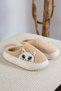 Furry Soft Women's Plush Winter Stitched Washable Warm Lightweight Non-Slip Comfortable Sole Slippers