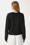 Women's Raise Sleeve Detail Black Knitwear Sweater 8667 - 6
