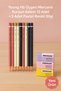 Young Hb Triangle Coral Pencil 12 Pieces + 3 Pieces Pastel Colored Erasers