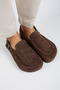 ®   Premium Series Alba Dark Brown Genuine Leather Closed Front Soft Insole S Sandals Slippers - 3