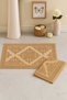 2-Piece Foot Towel-Foot Mat 50*70 cm 2 Pieces - Bathroom - Guest - Dowry 100% Cotton - 2