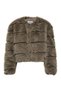 Women's Brown Jdyofelia Faux Fur Jacket Otw Sie Jacket 15359349-Shitake - 6