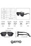 Joom Black Men Women Unisex Quality Uv400 Sunglasses - 8