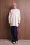Women's Crew Neck Diamond Pattern Soft Knitwear Tunic 3127 - 7