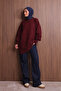 Women's Crew Neck Diamond Pattern Soft Knitwear Tunic 3127 - 5