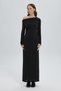 Rochie lungă neagră Valeria - 8